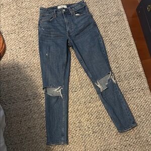 Abercrombie & Fitch High Rise Blue Jeans